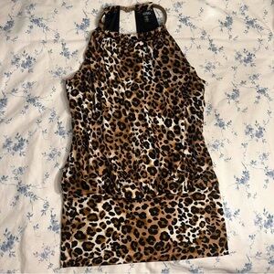 XOXO Animal Print Halter Top